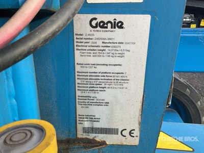 2008 Genie Z45/25 Articulating Boom Lift