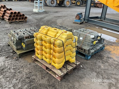 Quantity of (4) Pallets of Base Supports Fencing