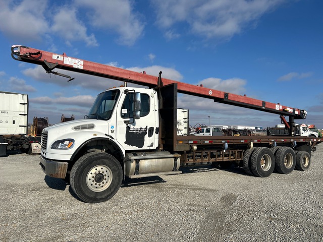 2008 Freightliner M2 106 8x4 Flatbed Truck with Conveyor