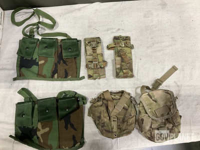 (62) Individual Pouches, (73) Bandoleer Pouches & Assorted Items