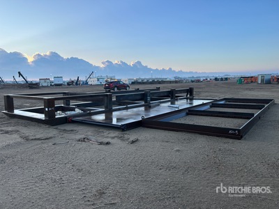 Shop Built Skid for Air Curtain Burner