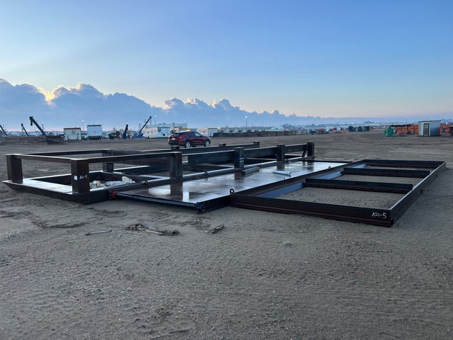 Shop Built Skid for Air Curtain Burner