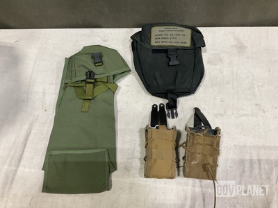 (13) Radio Set Carriers, (10) Binocular Night Vision Carriers & Assorted Items