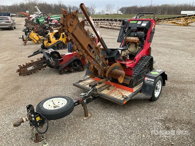 2018 Barreto E4X6TBT Tracked Trancheuse w/ Barreto Trailer