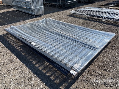 2025 Suihe SG 20FT-B 19 ft 2 in x 6 ft 8 in Wrought Iron Bi-Parting Portail d'entrée (Unused)