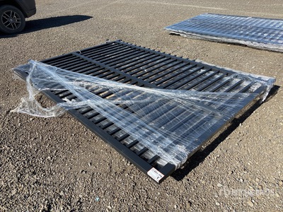 2025 Suihe SG 20FT-B 19 ft 2 in x 6 ft 8 in Wrought Iron Bi-Parting Portail d'entrée (Unused)