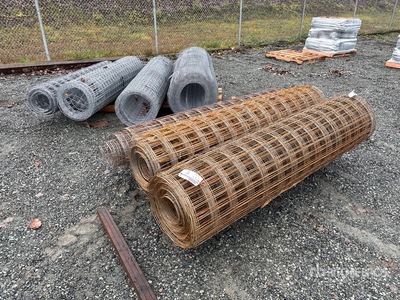 Quantity of (7) Rolls of Wire Mesh Fencing (Unused)