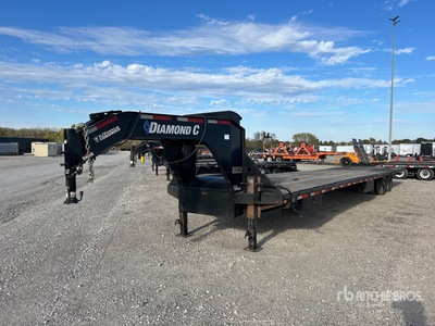 2022 Diamond C 42 ft T/A Gooseneck Remolque con Rampa Abatible Hidráulica