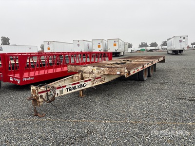 1997 Trailer King TKT19-2400 24 ft T/A Remorque Basculante Pour Équipement