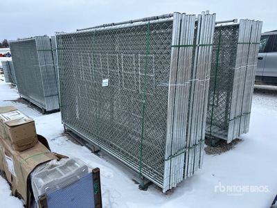 Quantity of (20) 2025 GLCF1006 10 ft x 6 ft Chain Link Temporary Site Fence