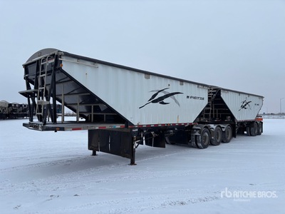 2019 Lode King HGF28-3L 28 ft Super B-Train Lead Belly Remolque de granos