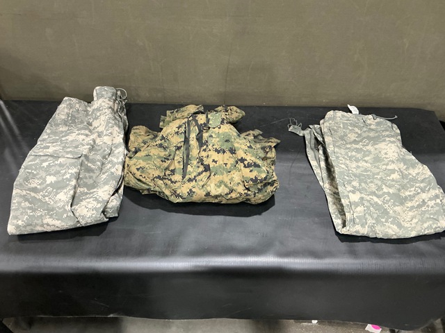 (86) Pairs of Wet Weather Trousers, (1) All-Purpose Parka & Assorted Items