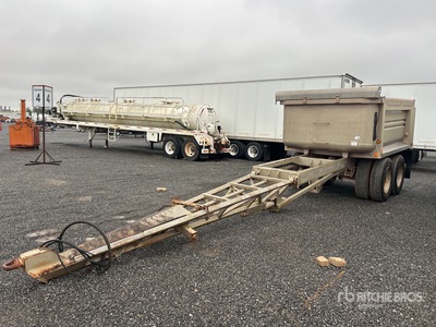 1999 Clement 12 ft T/A Pup Pup Dump Trailer