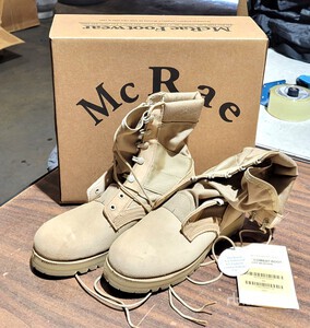 (36) New Army Tan Hot Weather Boots, Size 8R