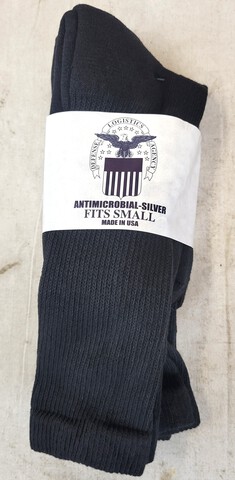 (240) Unused Black Tube Socks, Size Small