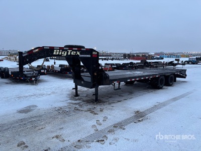 2019 Big Tex 22 GN 20 ft T/A Gooseneck Remolque Portamaquinaria
