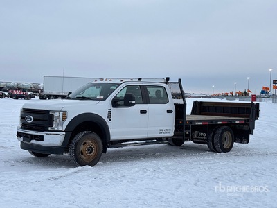 2019 Ford F-550 XL 4x4 Crew Cab Flatbed Truck