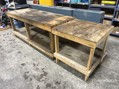 8 Ft x 3 Ft Wooden Workbench