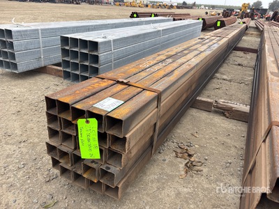 Quantity of (25) 2 7/8 in Square Blk Schedule 10 x 24 ft Steel Pipe (Unused)