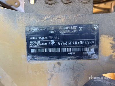 2002 Cat 966G Series II Wheel Loader