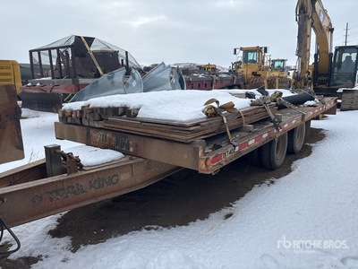 1988 Trail King TKT40 24 ft T/A Tilt Deck Trailer