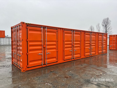 2025 40 ft High Cube Multi-Door Storage Container