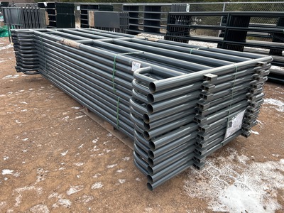 Quantity of (12) 2025 BYT MSP120 12 ft Magnum Ranch Panneau pour bétail (Unused)