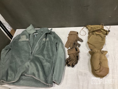 (8) Cold Weather Jackets, (1) Pair of Cold Weather Gloves & Assorted Items