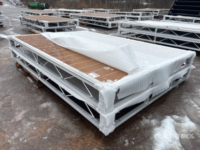 Quantity of (2) 2025 BYT BDF6 6 ft x 8 ft Aluminum Boat Dock Section Kit Divers - Équipement marine (Unused)