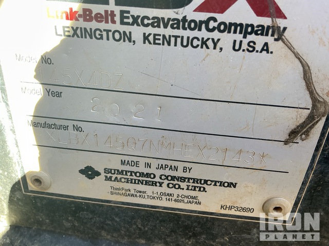 EXCAVADORA 2021 LINK BELT 145X4DZ