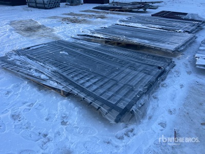 Quantity of (3) 2026 Suihe NG-14T -2 113 in x 87 in Wrought Iron Bi-Parting Puerta de entrada (Unused)