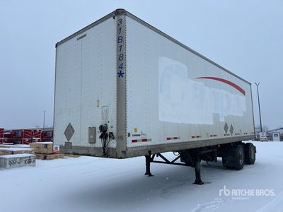 2009 Manac 31 ft x 102 in Super B-Train Lead T/A Van Trailer