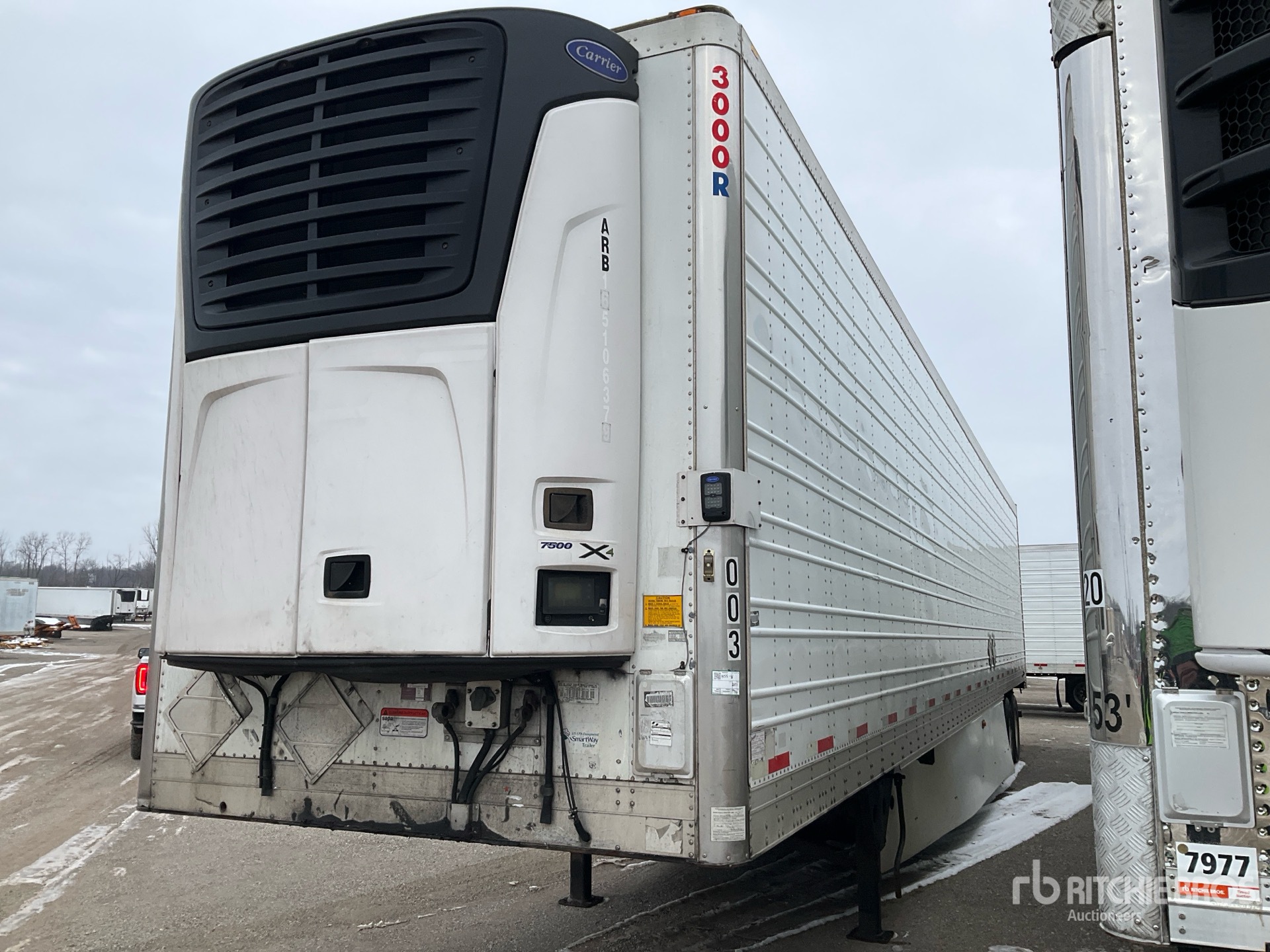 2017 Utility VS2RA 53 ft x 102 in T/A Refrigerated Trailer