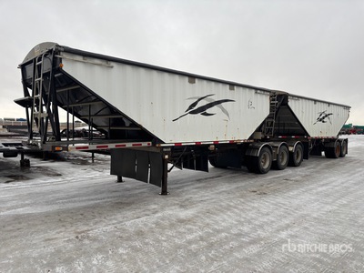 2010 Lode King Super B-Train Lead Belly Grain Trailer