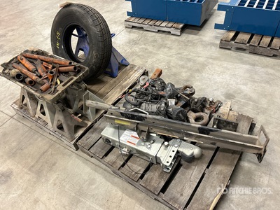 Quantity of Jack Stands, Hitches, and Winches Varios