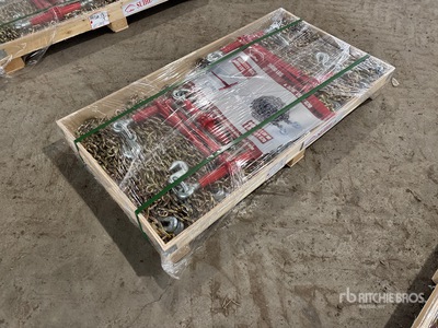 Quantity of (5) 2026 Suihe BC-5400 5400 lb Ratchet Binders & (10) 20 ft Chains (Unused)