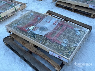 Quantity of (5) 2026 Suihe BC-5400 5400 lb Ratchet Binders & (10) 20 ft Chains Divers - Magasin, entrepôt, consommateur (Unused)