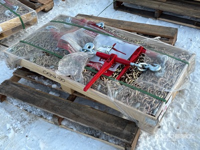 Quantity of (5) 2026 Suihe BC-9200 9200 lb Ratchet Binders & (10) 20 ft Chains Divers - Magasin, entrepôt, consommateur (Unused)