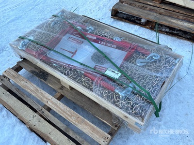 Quantity of (5) 2026 Suihe BC-9200 9200 lb Ratchet Binders & (10) 20 ft Chains Divers - Magasin, entrepôt, consommateur (Unused)