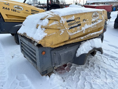 2016 Atlas Copco XAS185CDPET4 185 cfm Skid-Mounted Air Compressor (Inoperable)