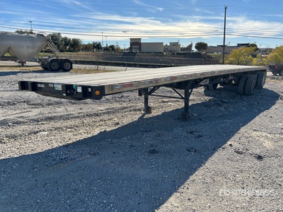 2015 Direct DT48CLFTWSA 48 ft T/A Spread Axle Flatbed Trailer