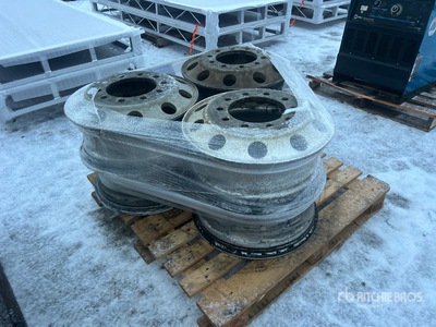 Quantity of (6) Alcoa 22.5x8.25 Aluminum Rims