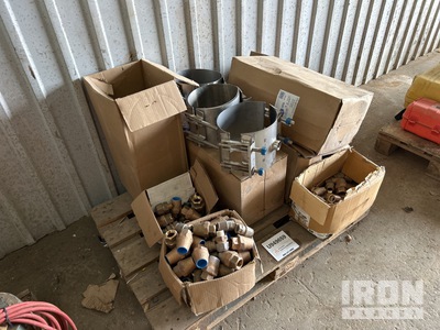 Quantity of Brass Fittings and 8 in Saddles (Unused)