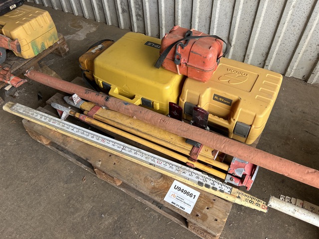 Quantity of Lasers, Transits, Tripods, Grade Rods