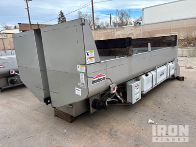 Henderson Hydraulic - 201 Stainless Steel - Munibody 22 / Bottom Conveyor / Salt Spreader w/ Pre-wet Liquid Tanks - Heavy Duty Combination Benne basculante - Fits Truck (Unused)