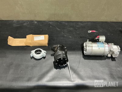 (25) Couplings, (1) Hydraulic Pump, (1) Motor & Assorted Items