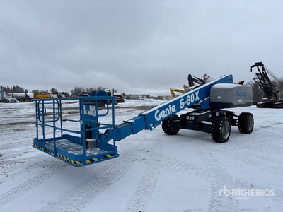 2016 Genie S-60X 4WD Diesel Telescopic Boom Lift
