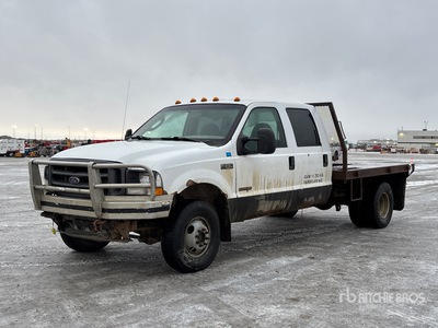 2004 Ford F-350 4x4 Crew Cab Flatbed Truck (Inoperable)