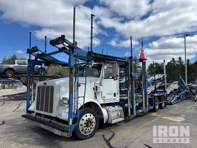 2014 Peterbilt 365 Car Carrier Truck W/ 2014 Cottrell Trailer