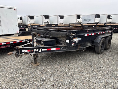 PJ DG142 14 ft 4 in T/A مقطورة تفريغ خفيفة